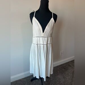 NWT Roxy Women's New Silver Light Strappy Woven Dress Size XL